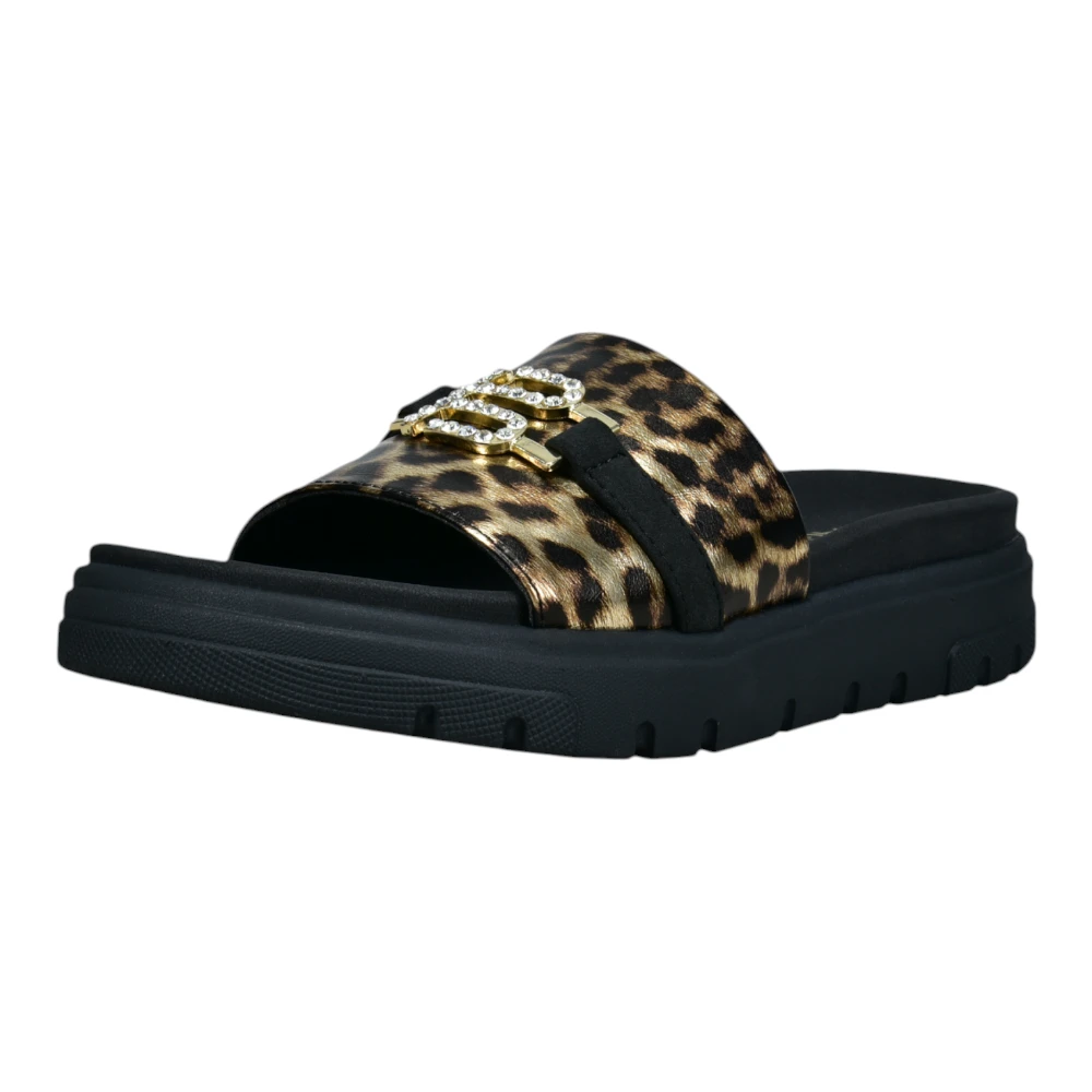 D31AK79A5955-8210 Bagatt ženske natikače animal print/black