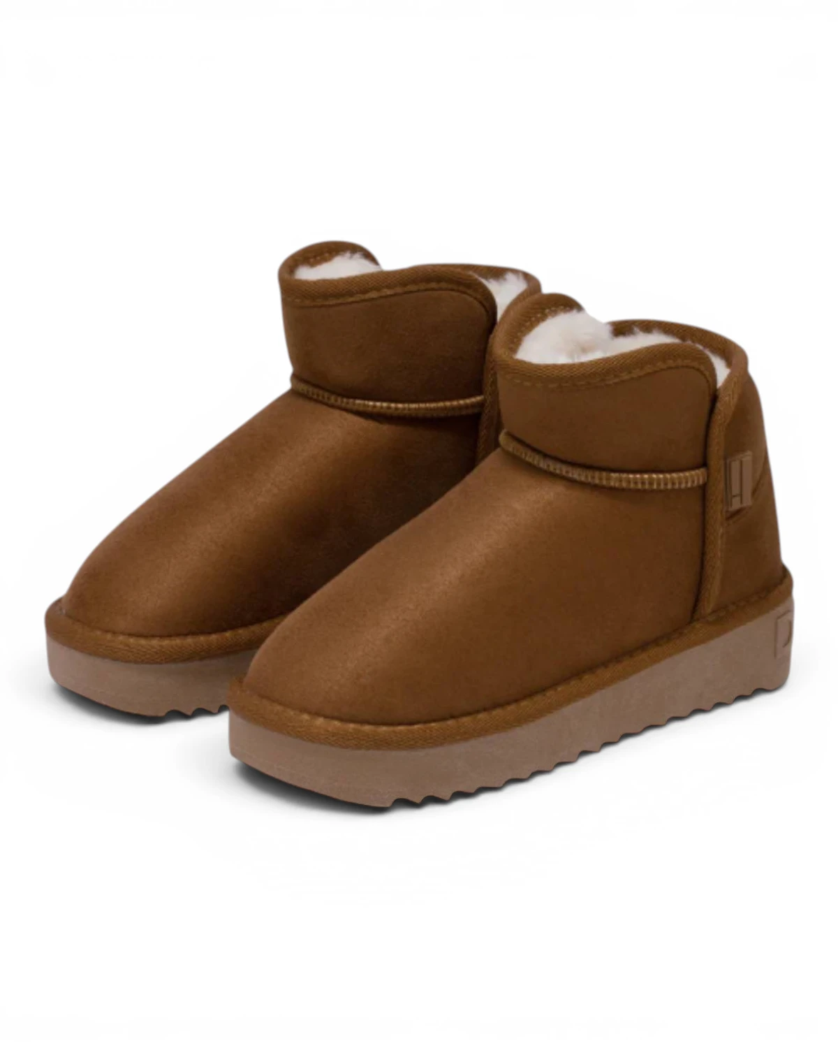 DFSH370021-TAN-K Smeđe dječje gležnjače Nordic Basic niski model – D.Franklin