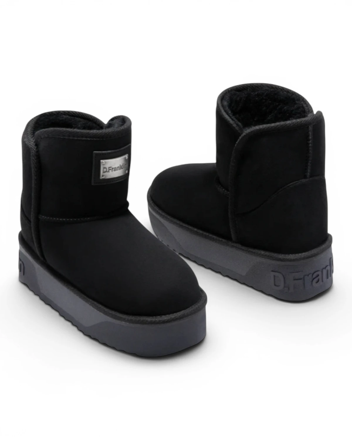 DFSH371004-BLAC Crne ženske gležnjače Nordic V.2 Basic Low – D.Franklin