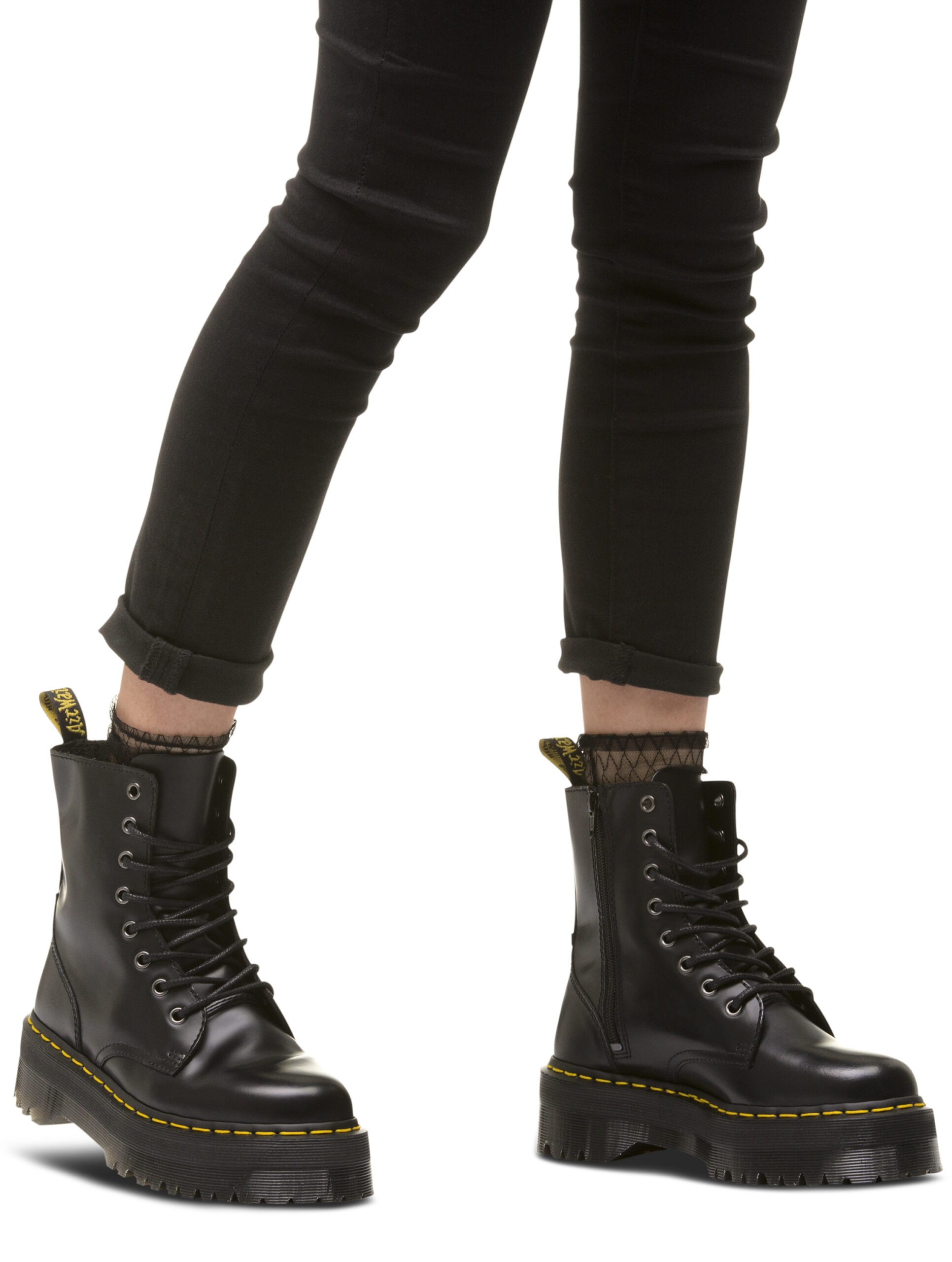 DM15265001 Dr.Martens Jadon Black Polished Smooth