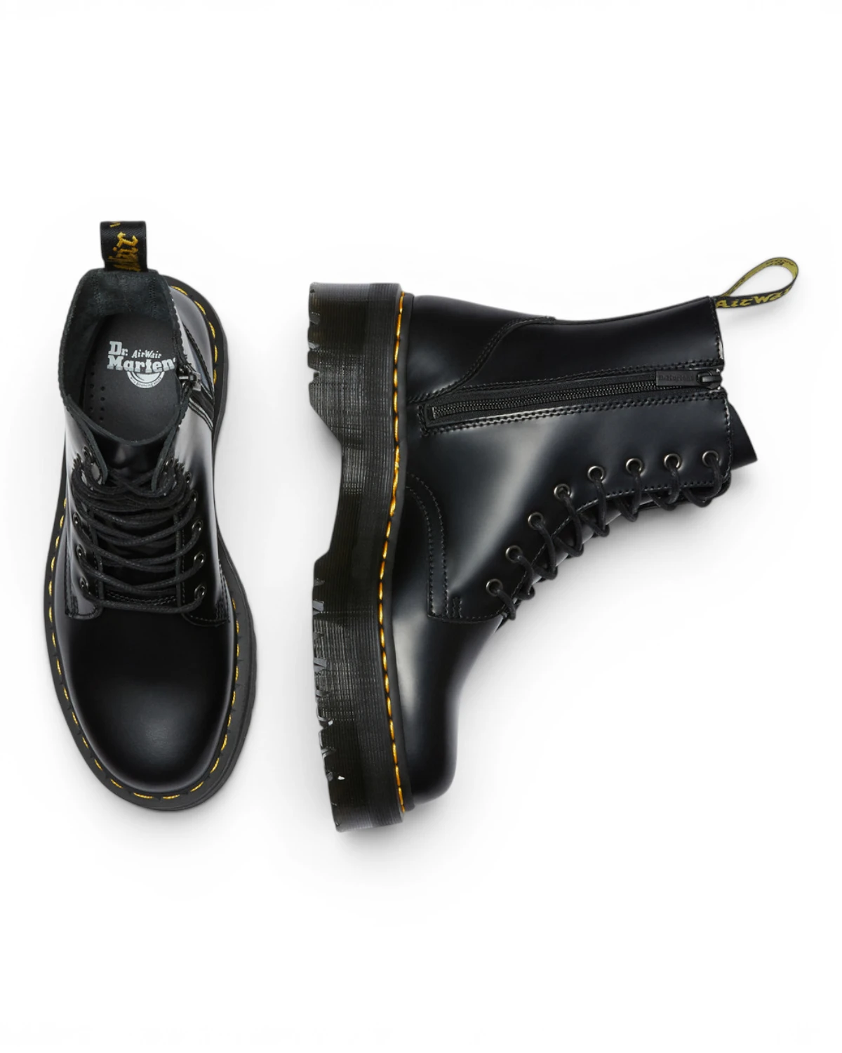 DM15265001 Dr.Martens Jadon Black Polished Smooth