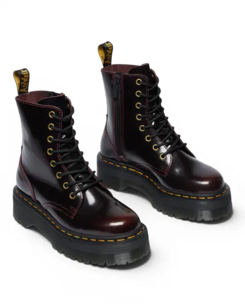 Dr. Martens Jadon Ženske Kožne Čizme s Platformom