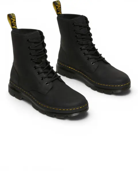 Dr. Martens Combs Leather Black Muške Kožne Čizme
