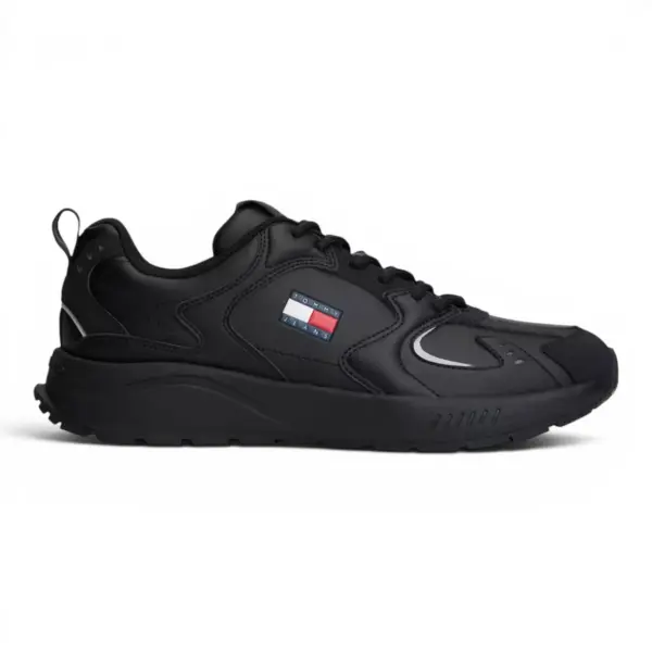 Tommy Jeans TJM Runner Leather Crne Muške Tenisice