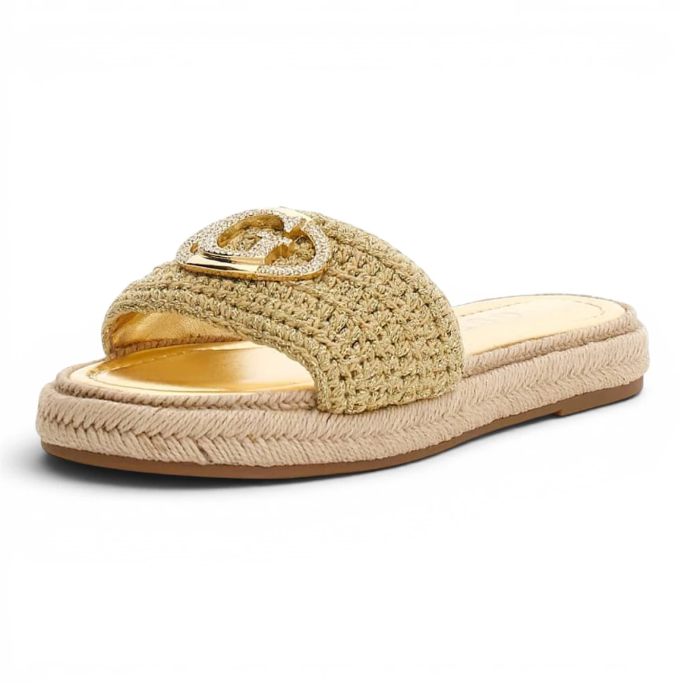 FLJKLIFAB03-GOLD Zlatne natikače Kaylis – Guess