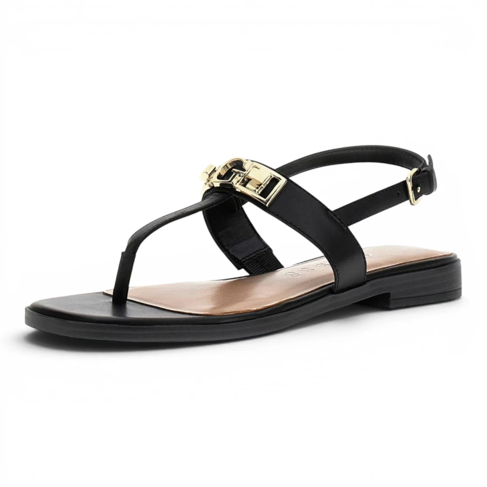 FLJRMYLEA03-BLACK Crne sandale Ramiry – Guess