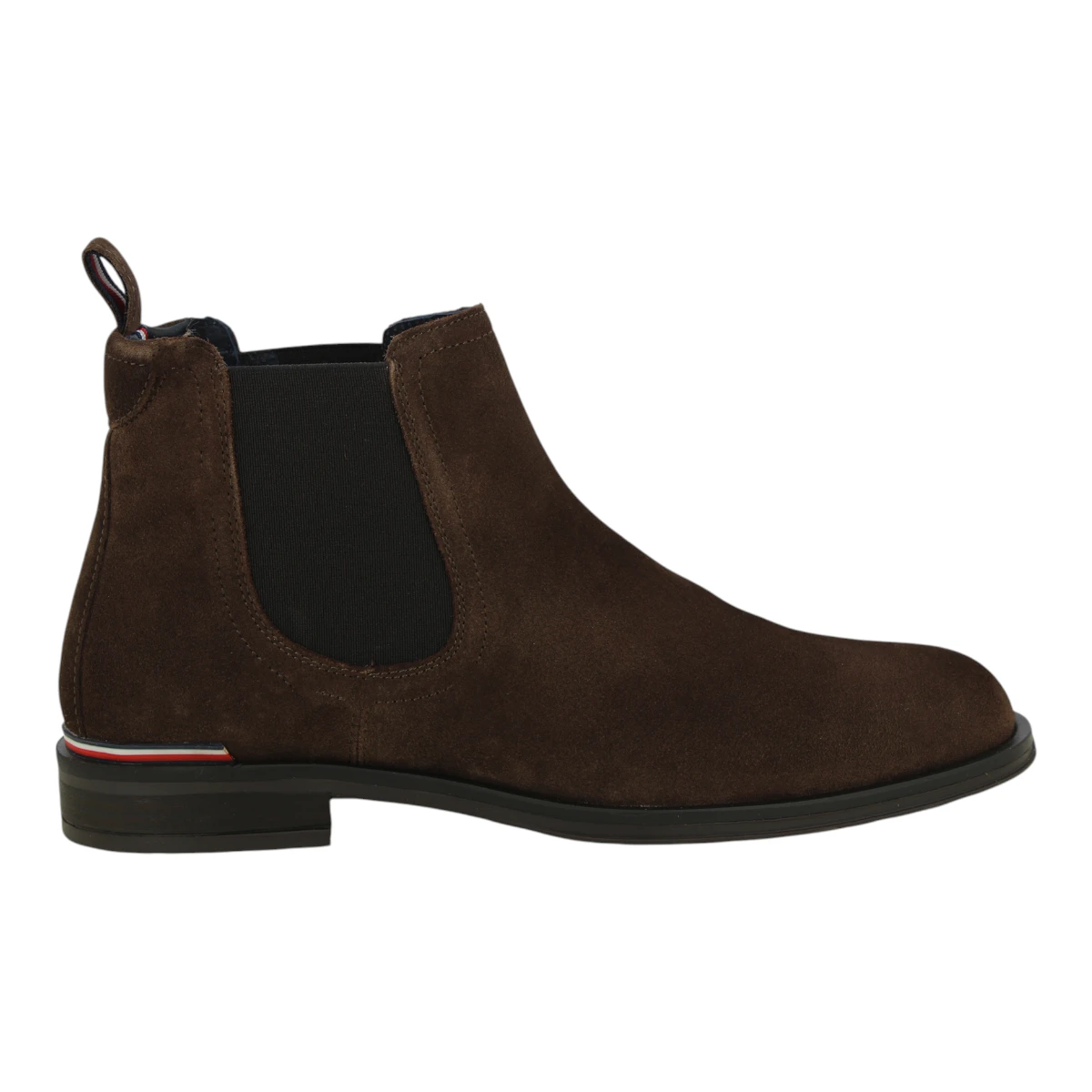 FM0FM04757-GT6 Tommy Hilfiger muške gležnjače Core RWB Suede Chelsea smeđe