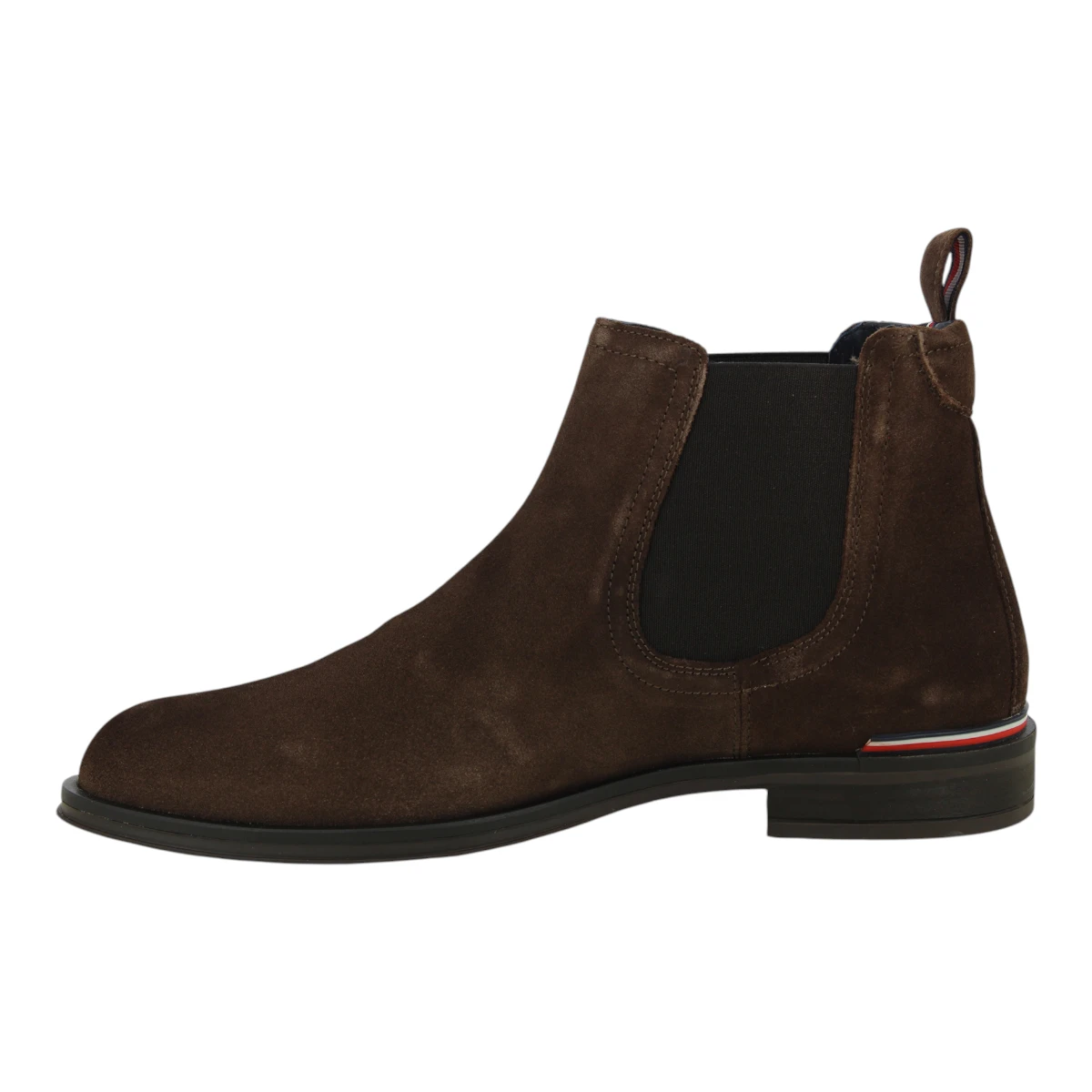 FM0FM04757-GT6 Tommy Hilfiger muške gležnjače Core RWB Suede Chelsea smeđe