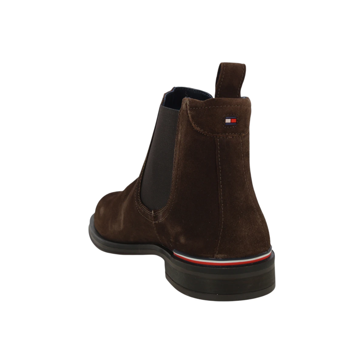 FM0FM04757-GT6 Tommy Hilfiger muške gležnjače Core RWB Suede Chelsea smeđe