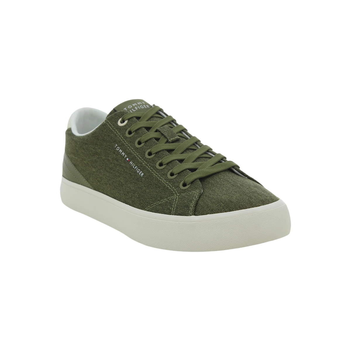 FM0FM05056-MSD Tommy Hilfiger muške platnene tenisice TH Hi Vulc Summer sive