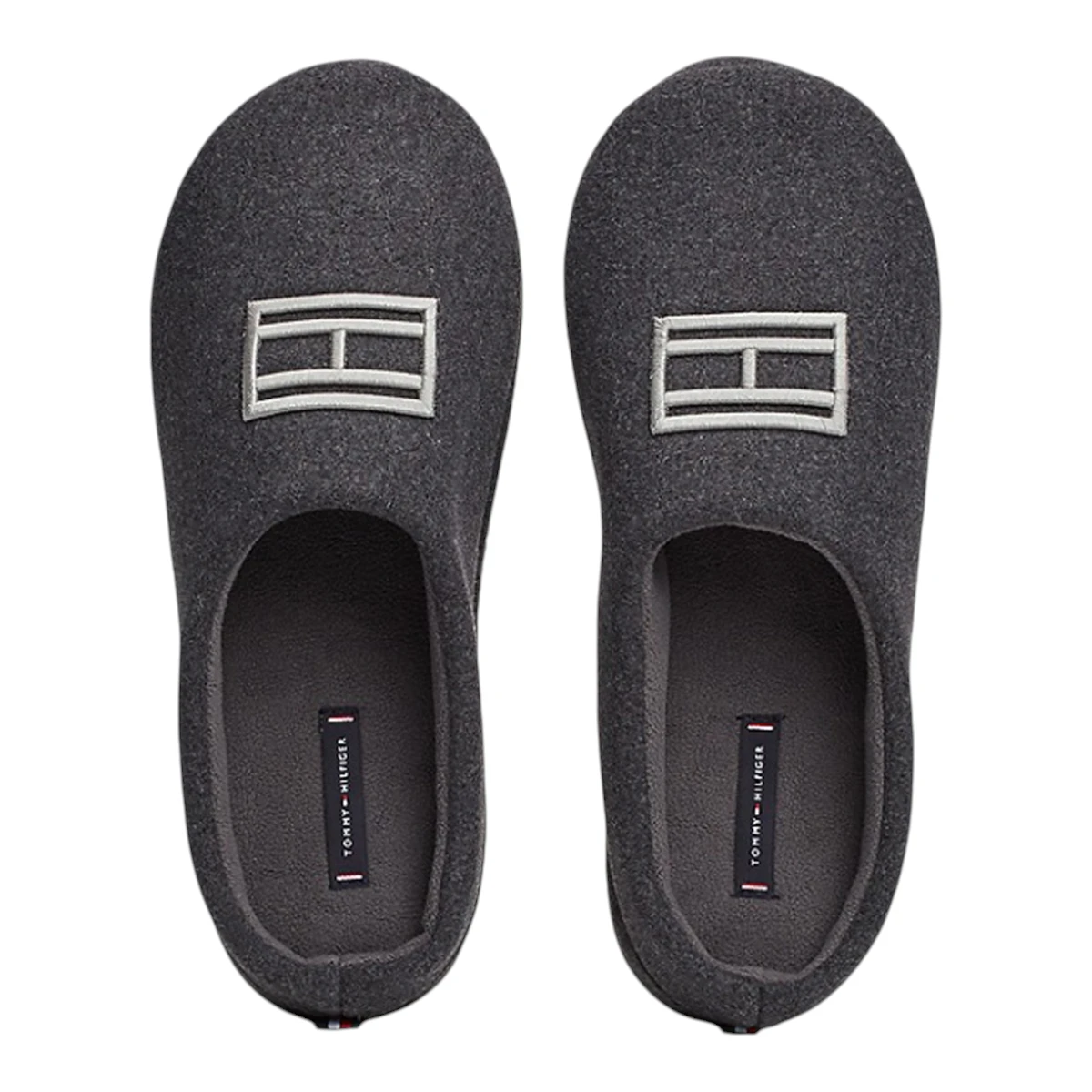 FM0FM05227-PTY Tommy Hilfiger muške kućne papuče Flag Warm Felt tamnosive