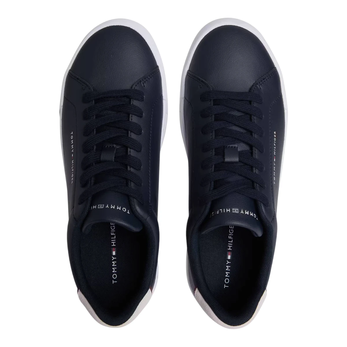 FM0FM05367-DW5 Tommy Hilfiger muške kožne tenisice TH Court Lth Detail tamnoplave