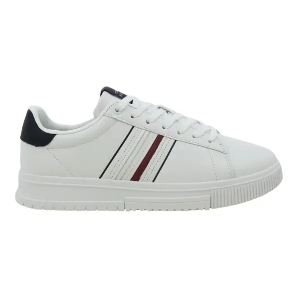 Tommy Hilfiger muške tenisice Modern Cupsole Stripes Lth FM0FM05406-YBS-Bijela