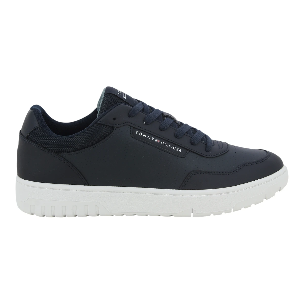 FM0FM05466-DW5 Tommy Hilfiger muške kožne tenisice TH Basket Core Pinperf tamnoplave