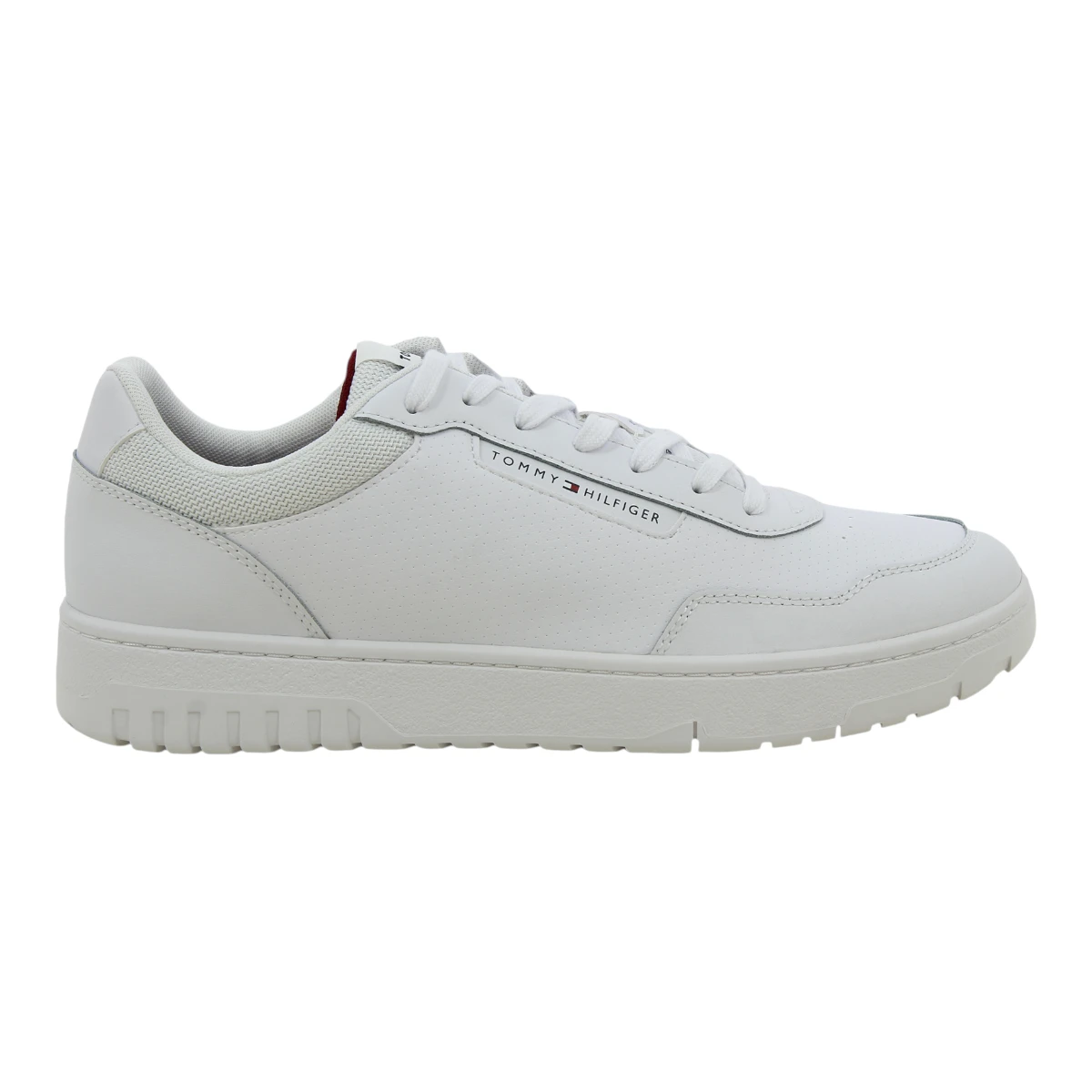 FM0FM05466-YBS Tommy Hilfiger muške kožne tenisice TH Basket Core Pinperf bijele