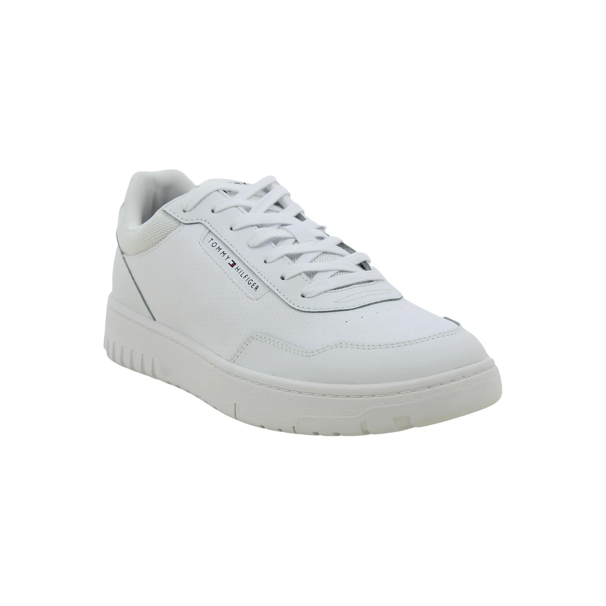FM0FM05466-YBS Tommy Hilfiger muške kožne tenisice TH Basket Core Pinperf bijele
