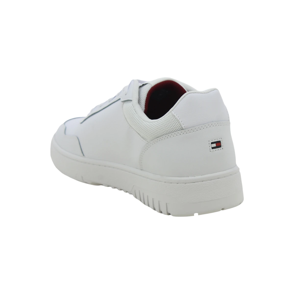 FM0FM05466-YBS Tommy Hilfiger muške kožne tenisice TH Basket Core Pinperf bijele