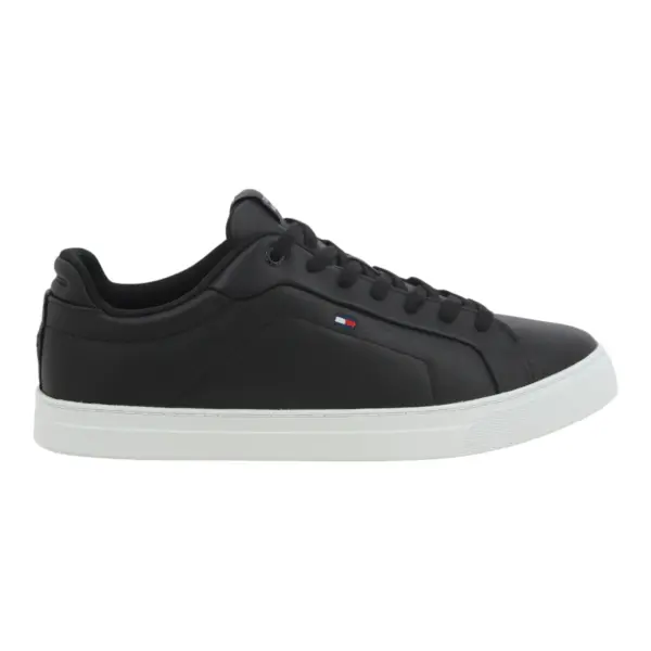 Tommy Hilfiger muške tenisice Icon Court Pinperf Lth FM0FM05483-BDS-Crna (Black)