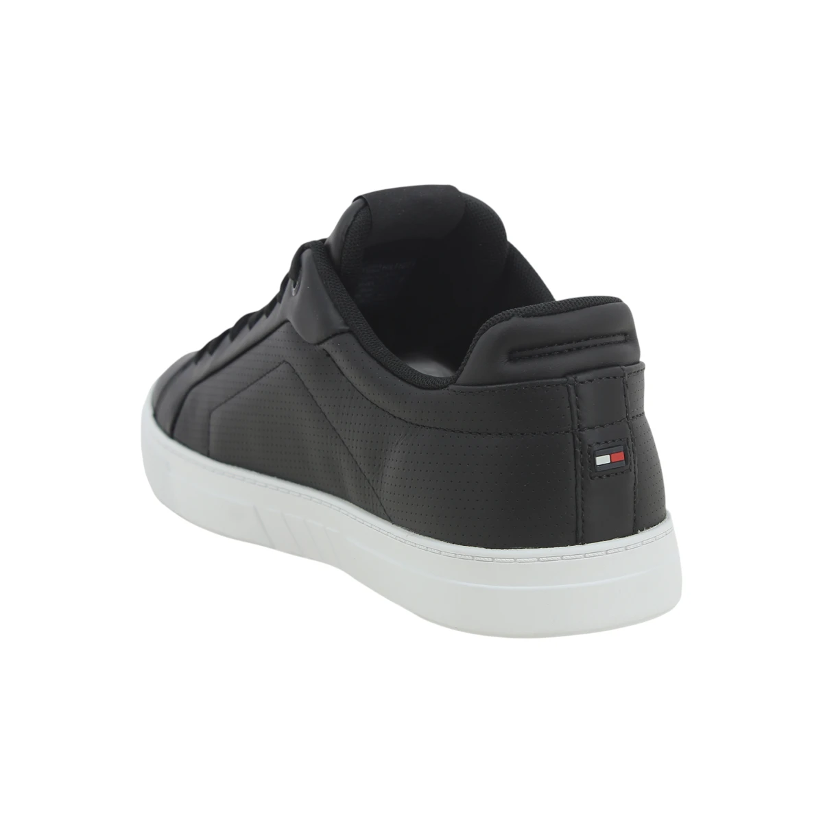FM0FM05483-BDS Tommy Hilfiger muške kožne tenisice Icon Court Pinperf crne