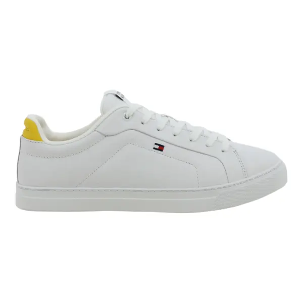 Tommy Hilfiger muške tenisice Icon Court Pinperf Lth FM0FM05483-YBS-Bijela