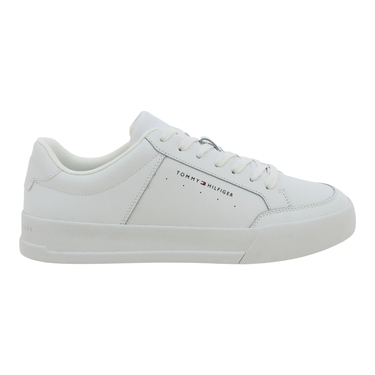 FM0FM05489-YBS Tommy Hilfiger muške kožne tenisice TH Court Mix Lth bijele
