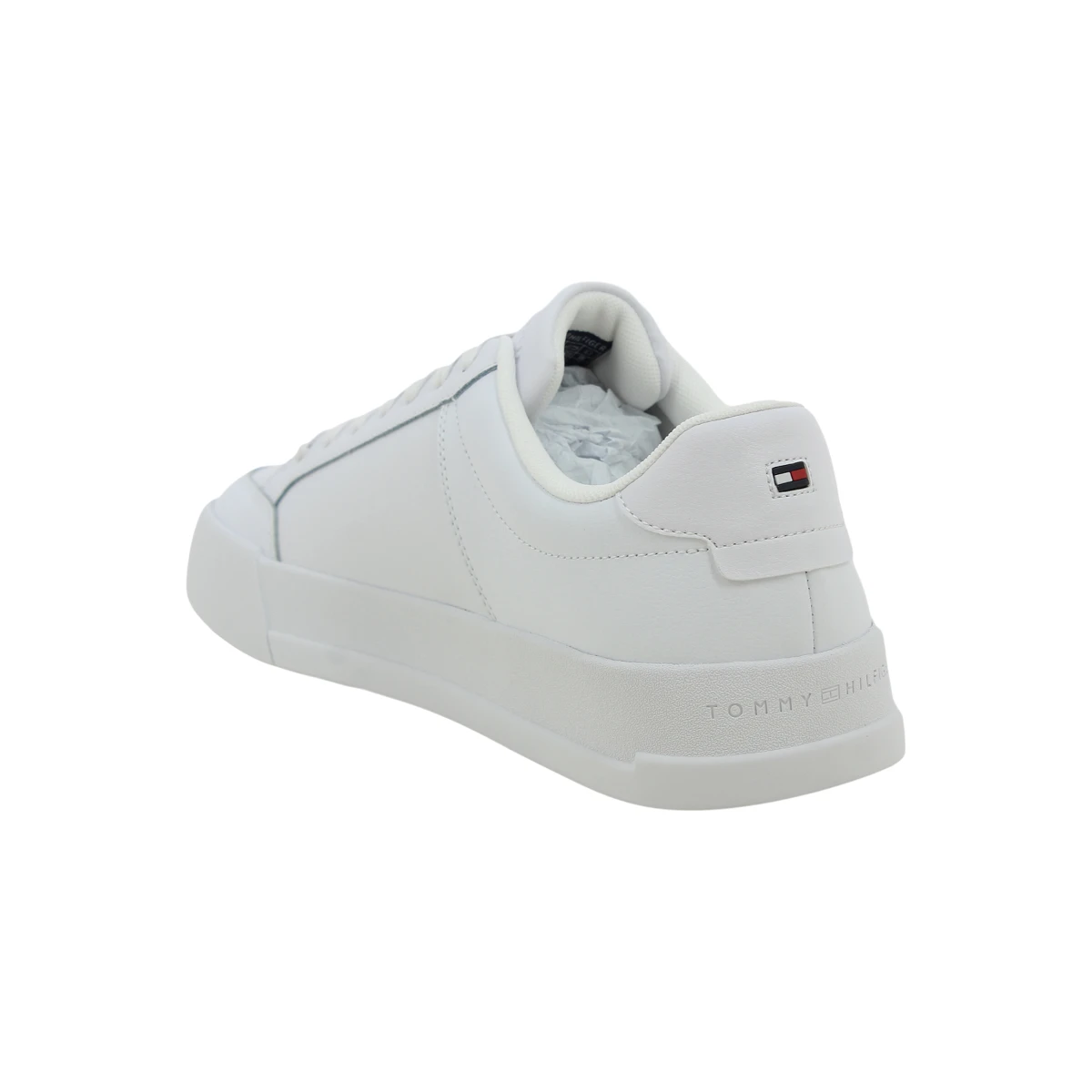 FM0FM05489-YBS Tommy Hilfiger muške kožne tenisice TH Court Mix Lth bijele