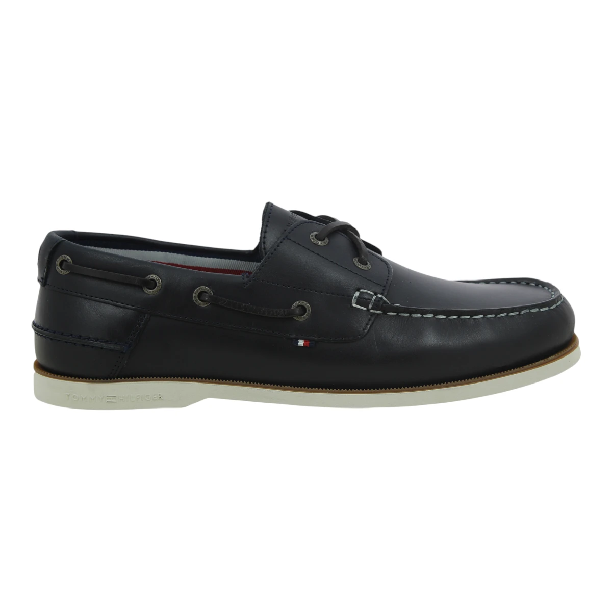 FM0FM05569-DW5 Tommy Hilfiger muške kožne brodarice TH Boat Shoe Core tamnoplave