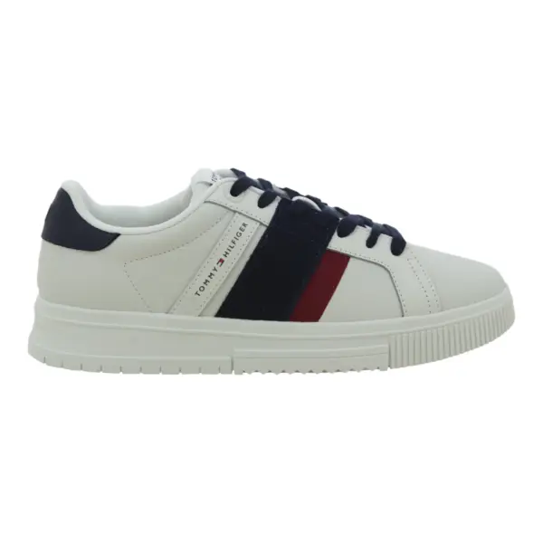 Tommy Hilfiger muške tenisice Supercup Lth RWB FM0FM05633-YBL-Bijela (White/RWB)