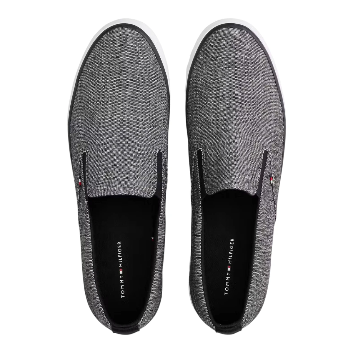 FM0FM05819-BDS Tommy Hilfiger muške slip-on tenisice Harlem Core II Chambray crne