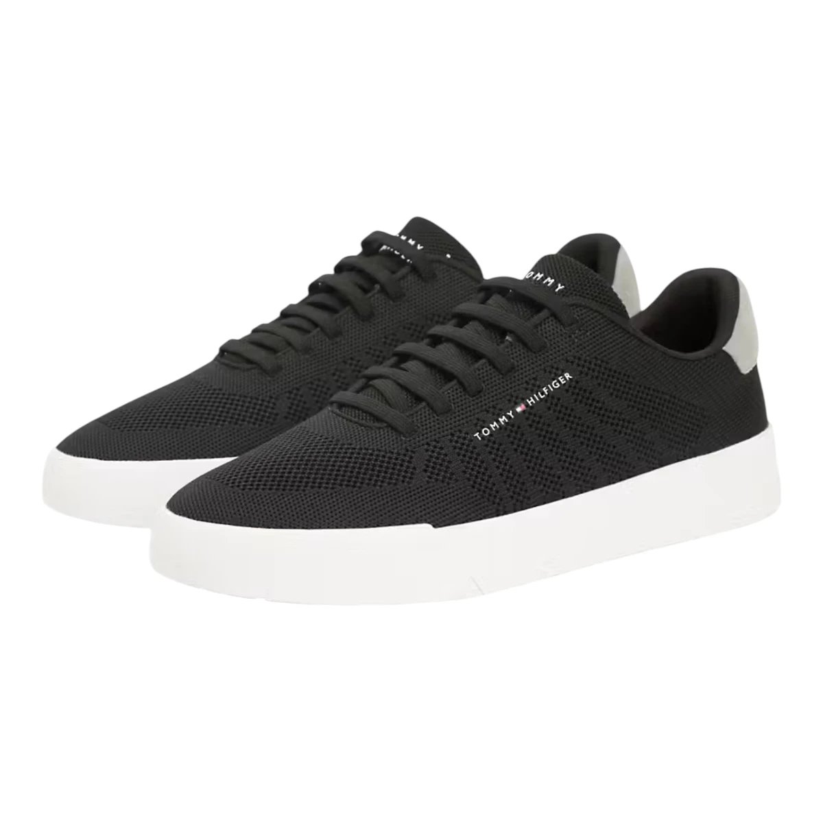 FM0FM05823-BDS Tommy Hilfiger muške pletene tenisice TH Court Knit crne