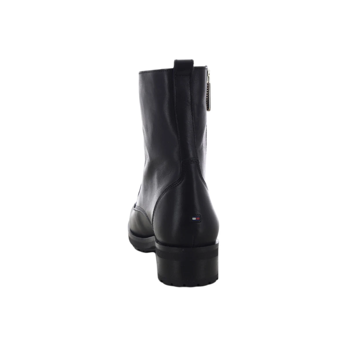FW06800-BDS Tommy Hilfiger ženske kožne gležnjače TH Essentials Biker Boot crne