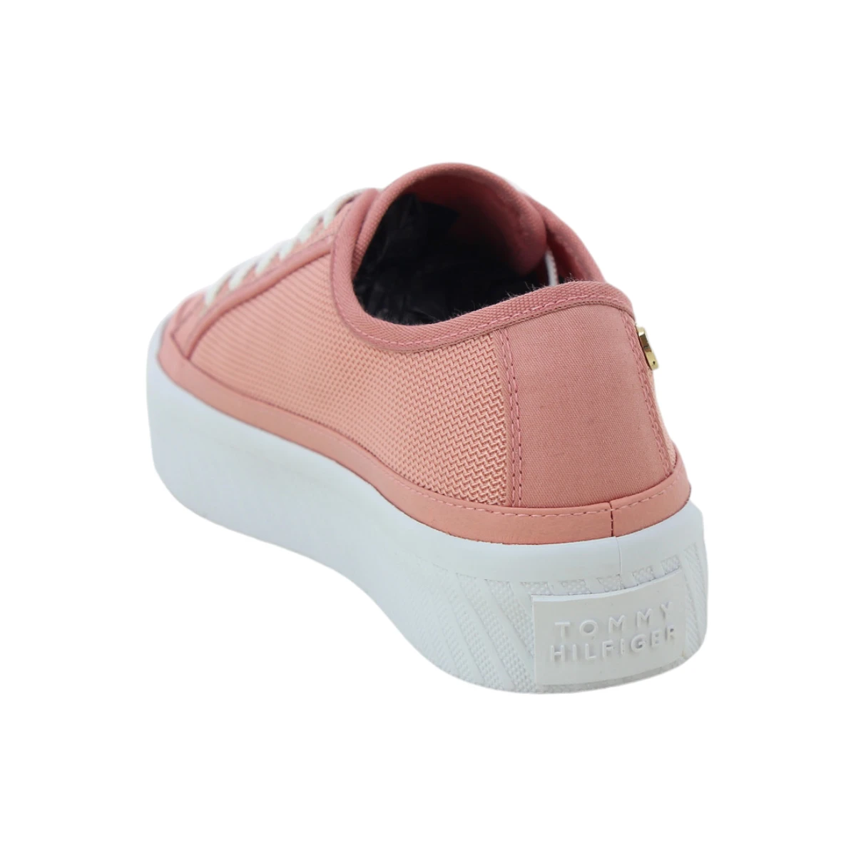 FW0FW07156-TQS Tommy Hilfiger ženske platnene tenisice Platform Vulcanized roza