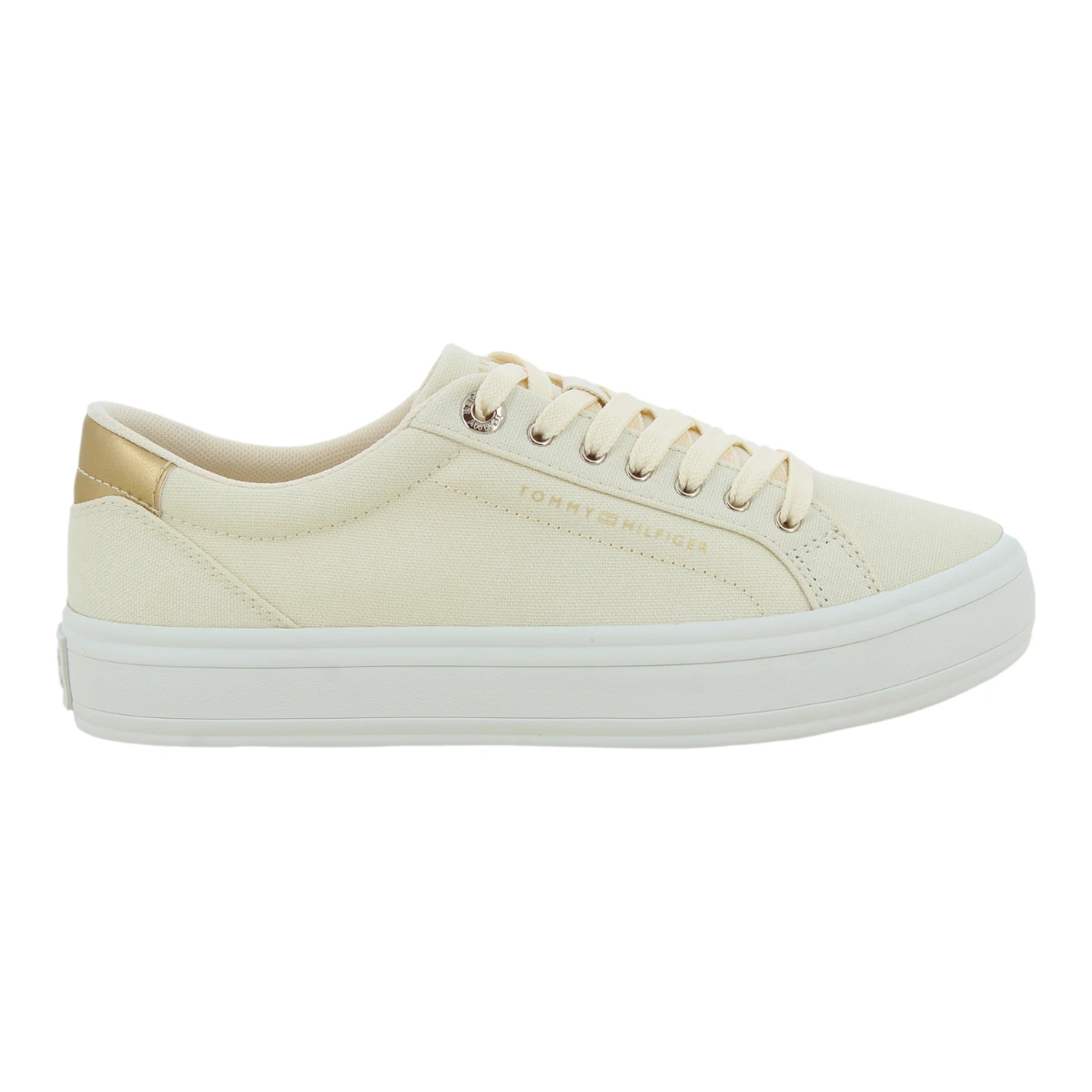 FW0FW07682-AEF Tommy Hilfiger ženske platnene tenisice Essential Vulc Canvas bež