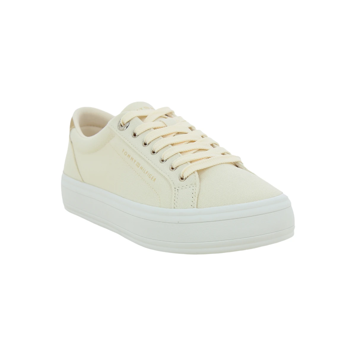 FW0FW07682-AEF Tommy Hilfiger ženske platnene tenisice Essential Vulc Canvas bež