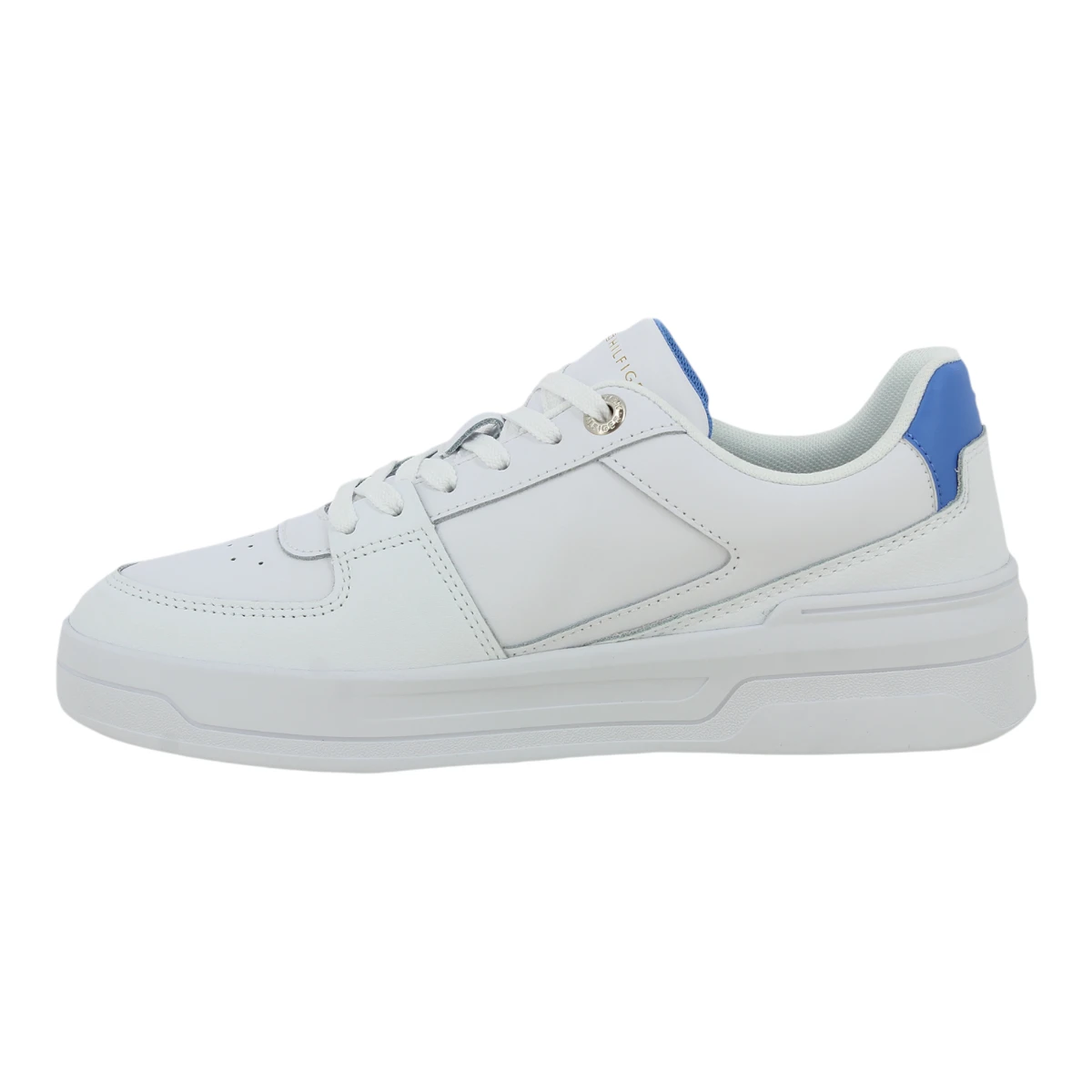 FW0FW08081-0K7 Tommy Hilfiger ženske kožne tenisice Flag Basket Sneaker bjela