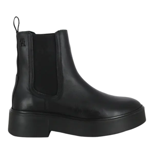 Tommy Hilfiger ženske gležnjače Minimal Leather Chelsea Logotape FW0FW08095-BDS