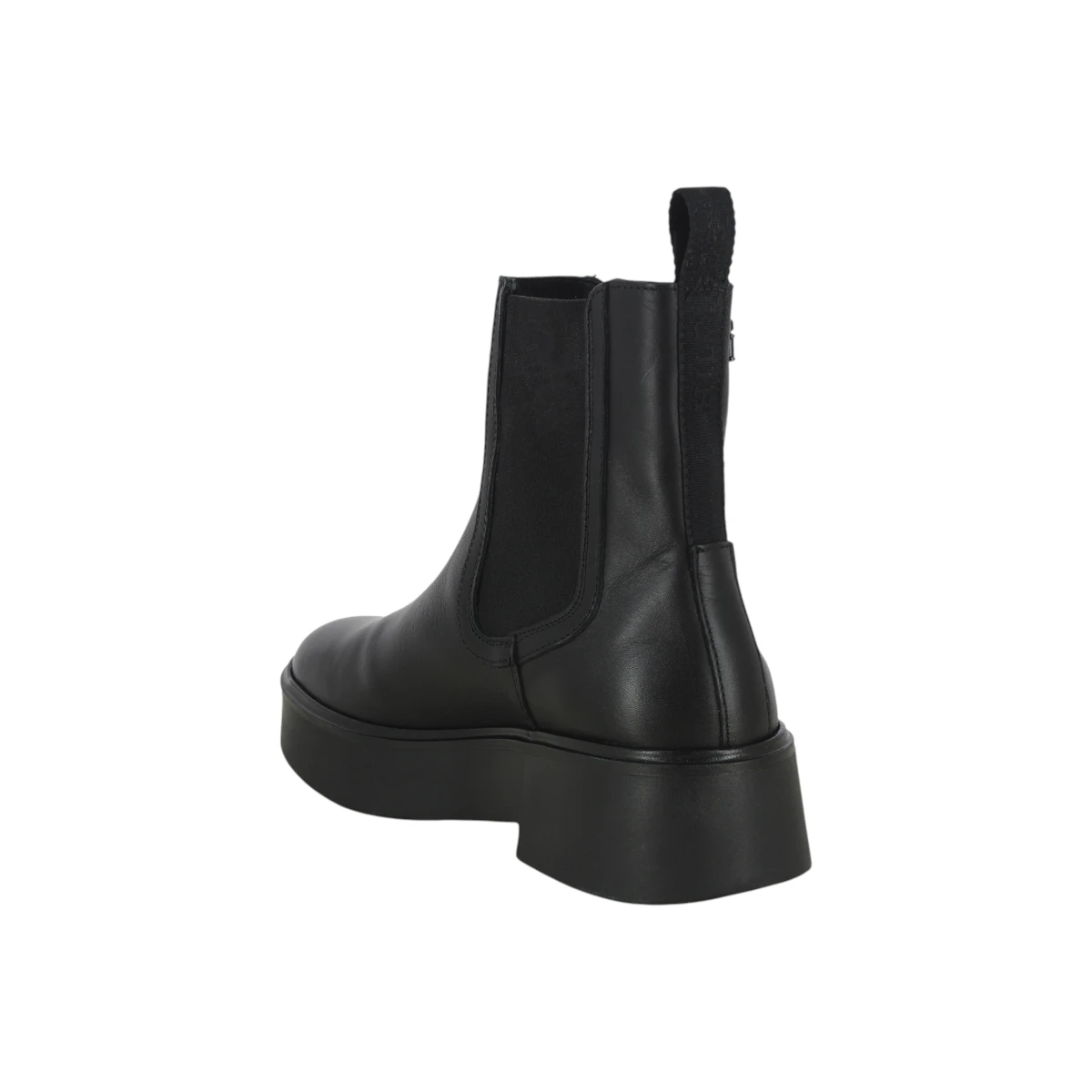 FW0FW08095-BDS Tommy Hilfiger ženske kožne gležnjače Minimal Leather Chelsea Logotape crne