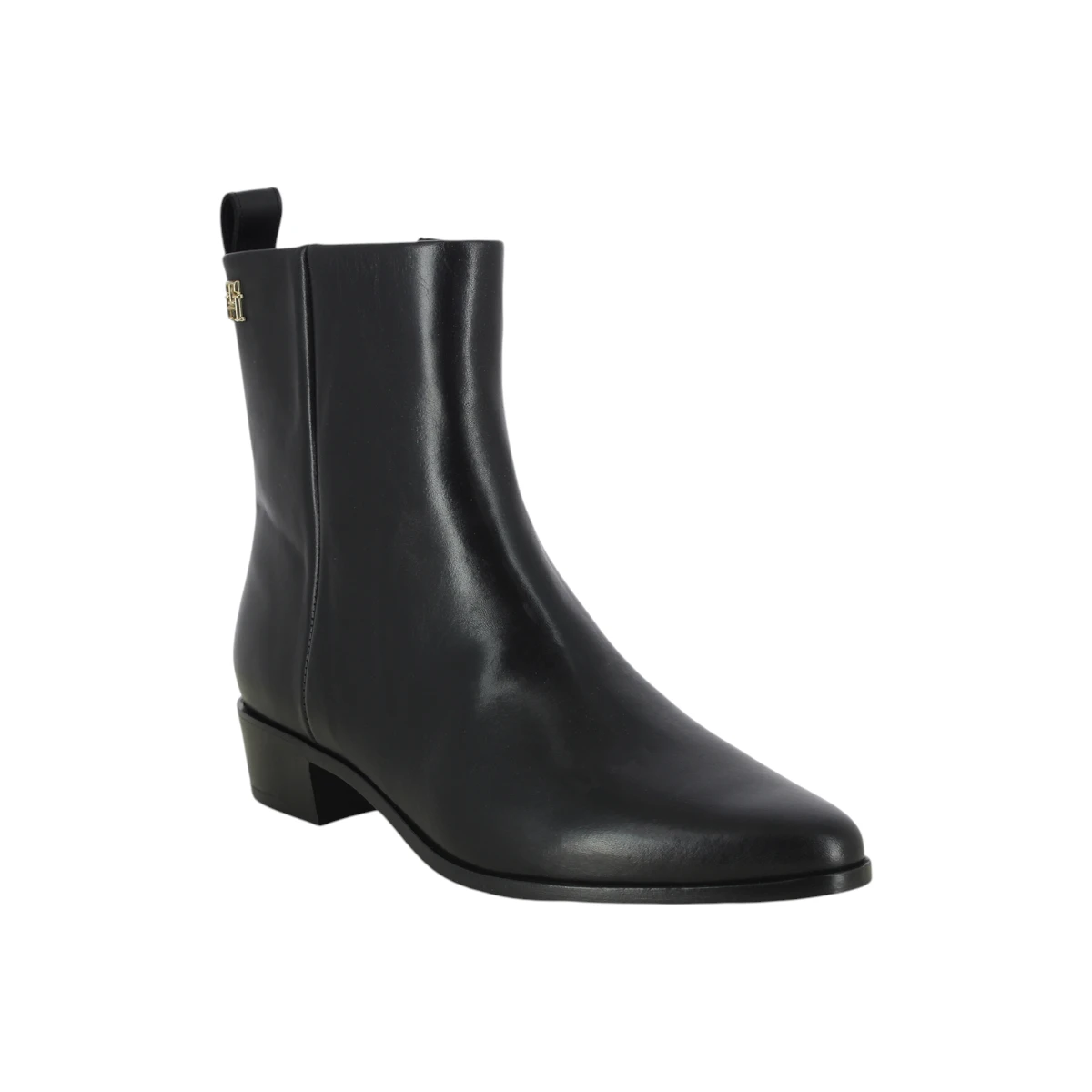 FW0FW08103-BDS Tommy Hilfiger zenske kozne gleznjace Low Cowboy Black