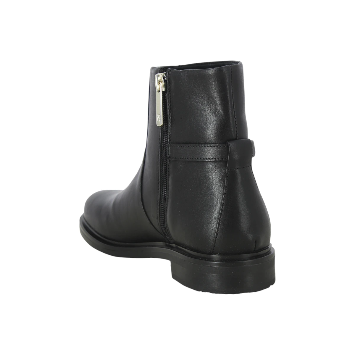 FW0FW08251-BDS TOMMY HILFIGER TH CHAIN LEATHER LOW BOOTIE Black - Zenske gleznjace