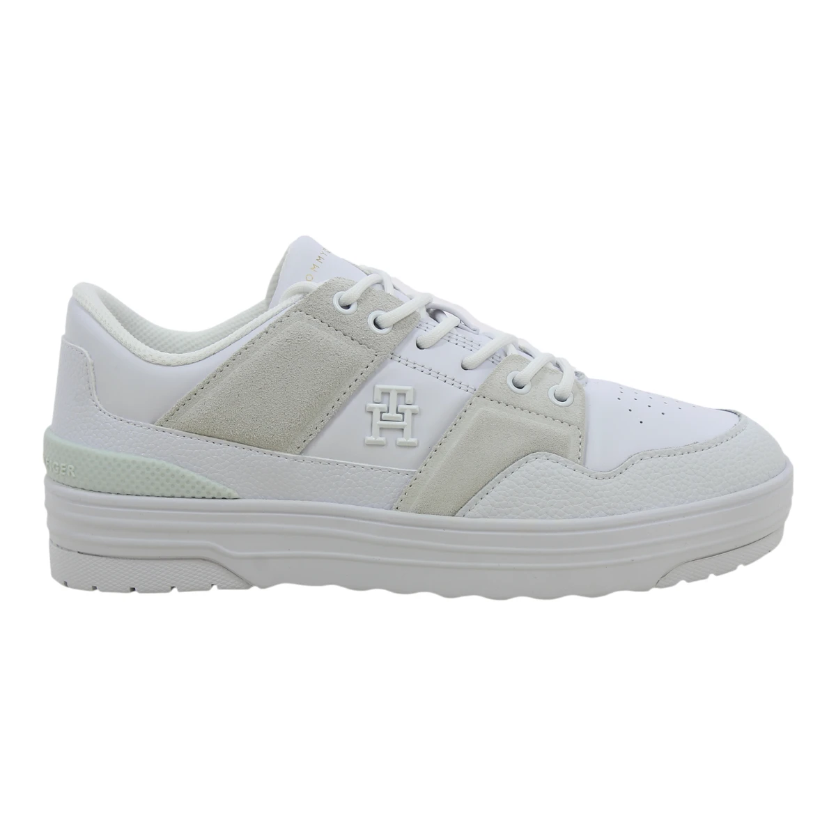 FW0FW08272-YBS TOMMY HILFIGER TH BASKET SNEAKER LO White - Zenske bijele tenisice