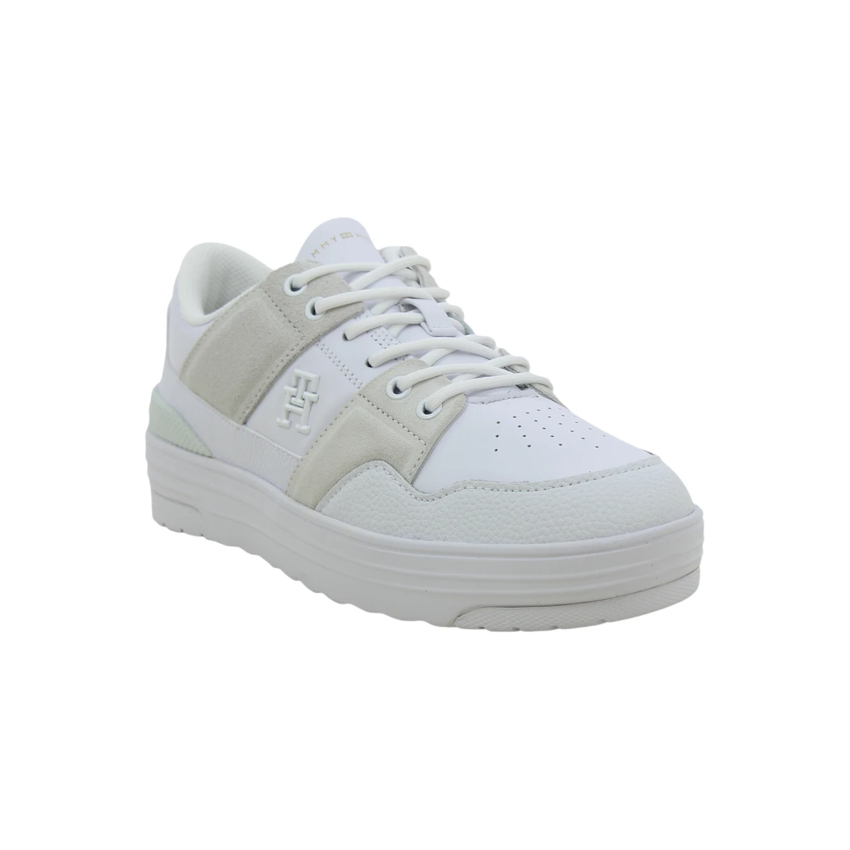 FW0FW08272-YBS TOMMY HILFIGER TH BASKET SNEAKER LO White - Zenske bijele tenisice