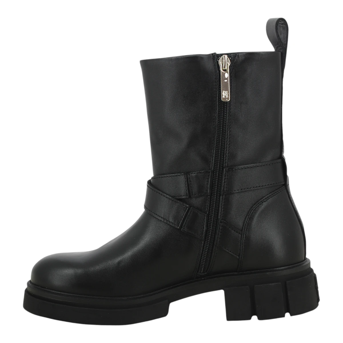 FW0FW08313-BDS TOMMY HILFIGER BIKER LEATHER Black - Zenske kozne cizme bajkerice
