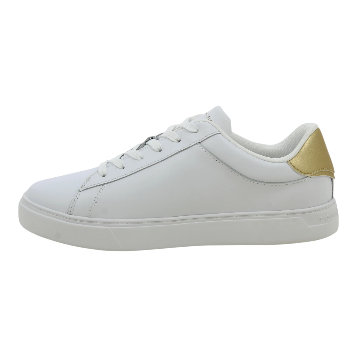 FW0FW08321-YBS TOMMY HILFIGER ESSENTIAL COURT STRIPES White - Zenske bijele tenisice