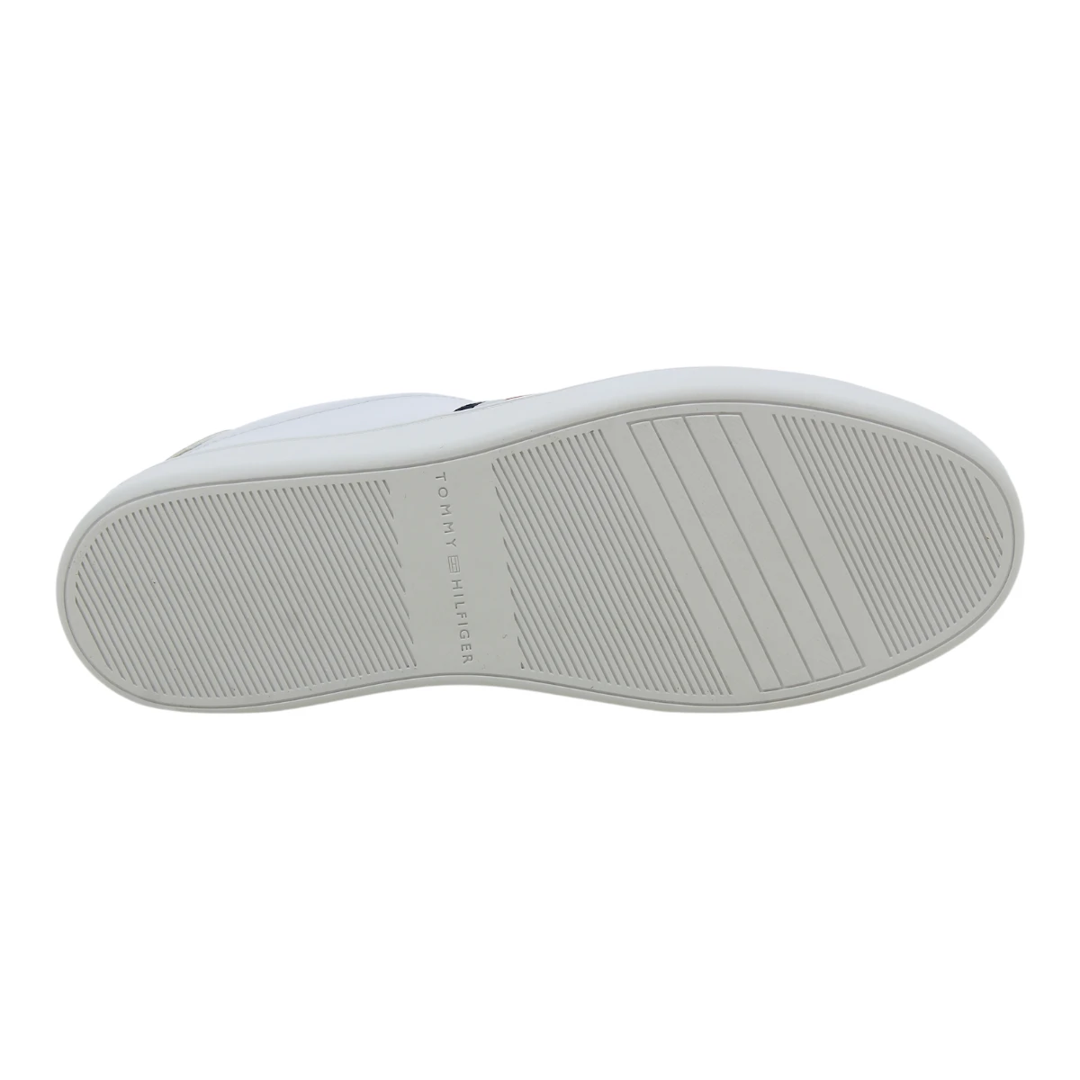FW0FW08321-YBS TOMMY HILFIGER ESSENTIAL COURT STRIPES White - Zenske bijele tenisice