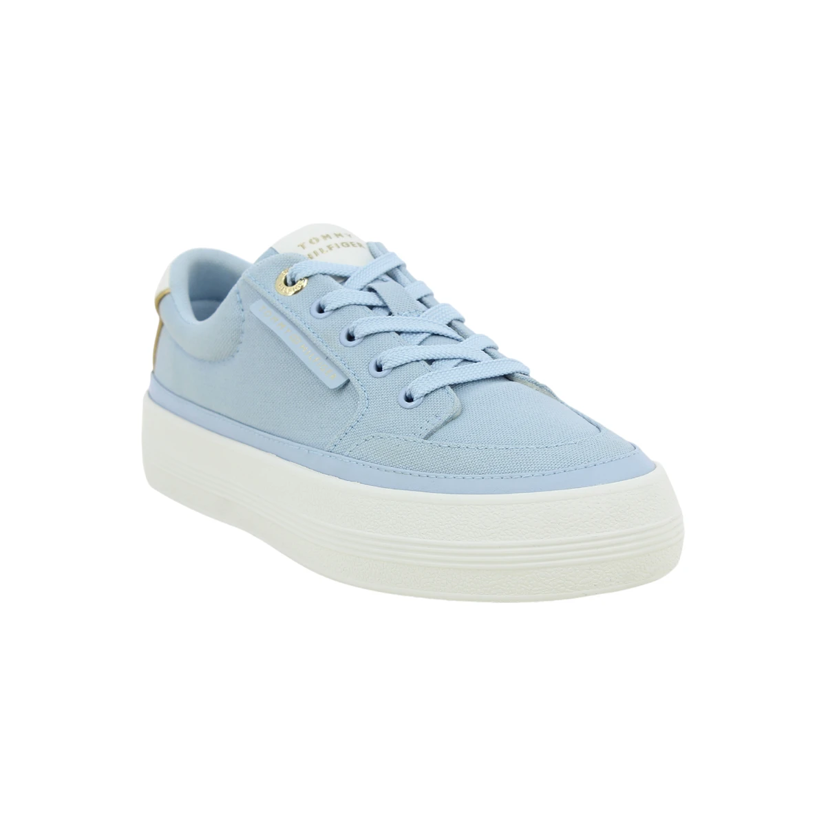 FW0FW08323-C1O TOMMY HILFIGER ESSENTIAL VULC TEXTILE Baby Blue - Zenske platnene tenisice