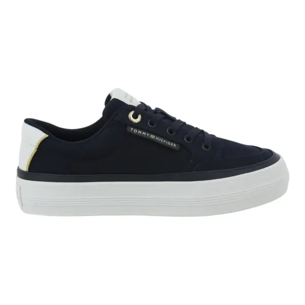 Tommy Hilfiger Ženske Platnene Tenisice Essential Vulc Textile Navy Blue
