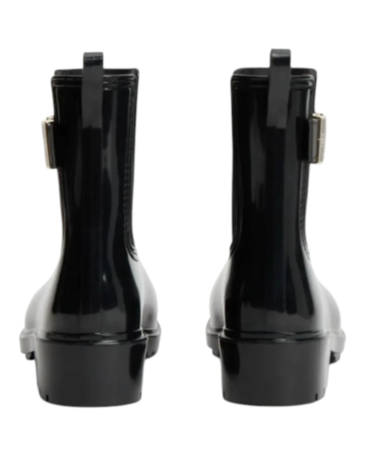FW0FW09543-BDS Tommy Hilfiger TH BUCKLE GLOSSY ANKLE RAIN BOOT Black