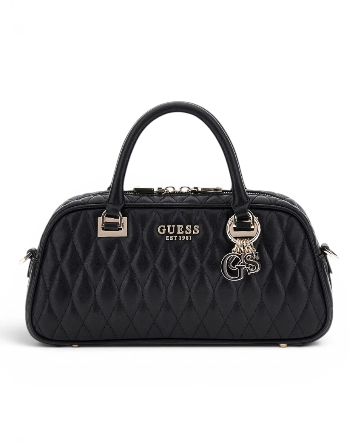 HWQG8122050-BLA-001 Guess VALLA SMALL SATCHEL BLA
