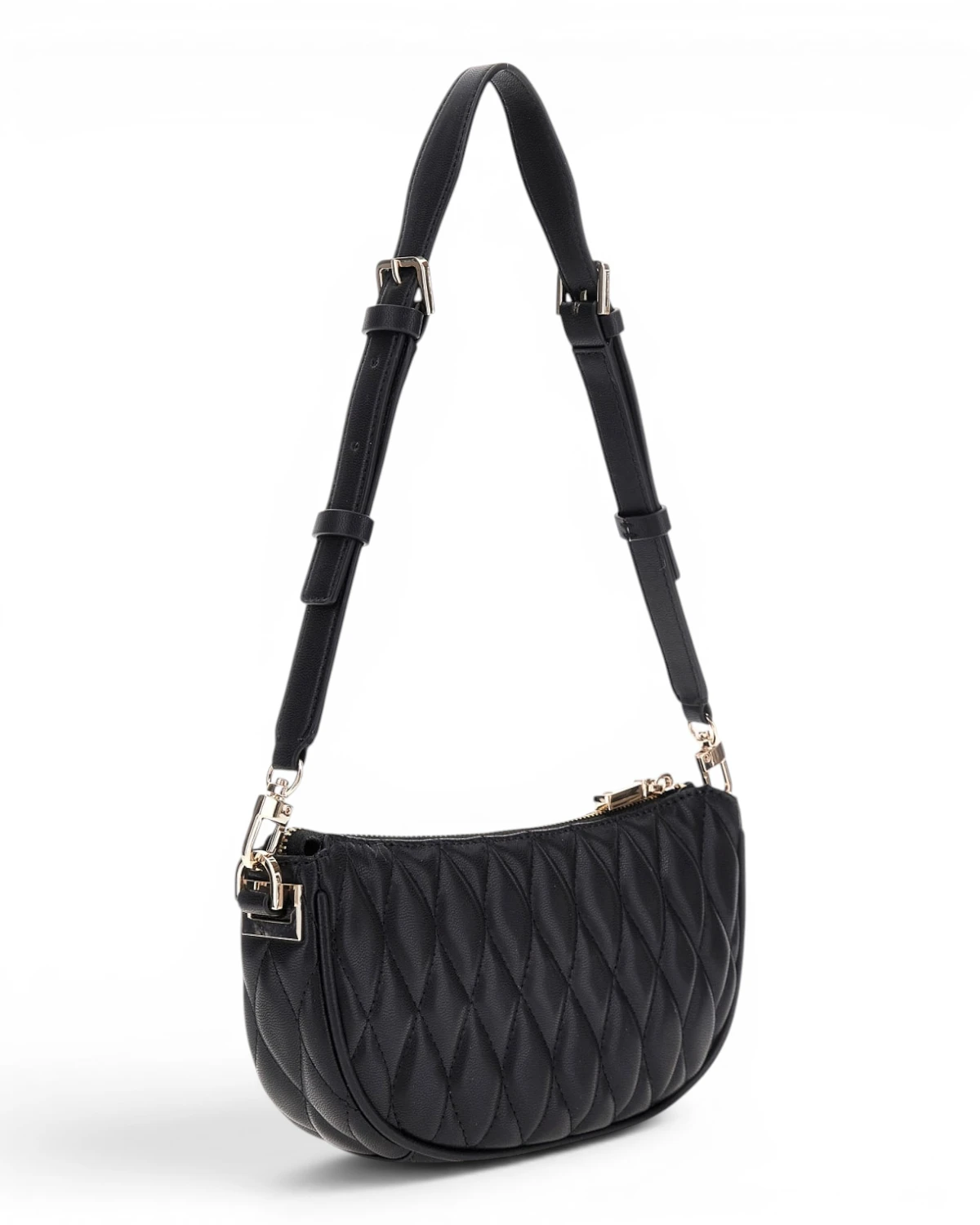 HWQG8122720-BLA Guess VALLA MINI TOP ZIP SHLDR BAG BLA