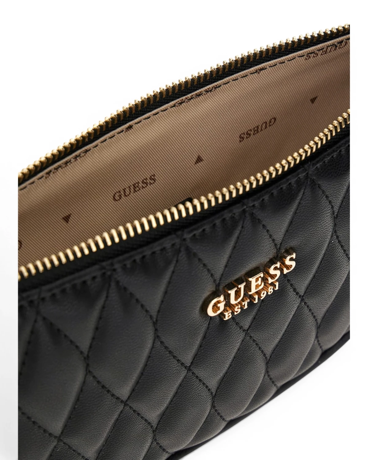 HWQG8122720-BLA Guess VALLA MINI TOP ZIP SHLDR BAG BLA
